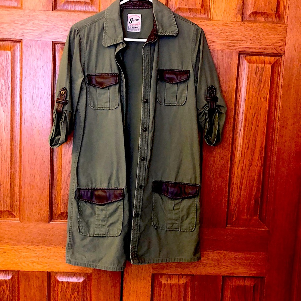 Jacks military green color shirt-jacket